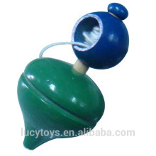 traditional toy wooden stayguy toy spinning top